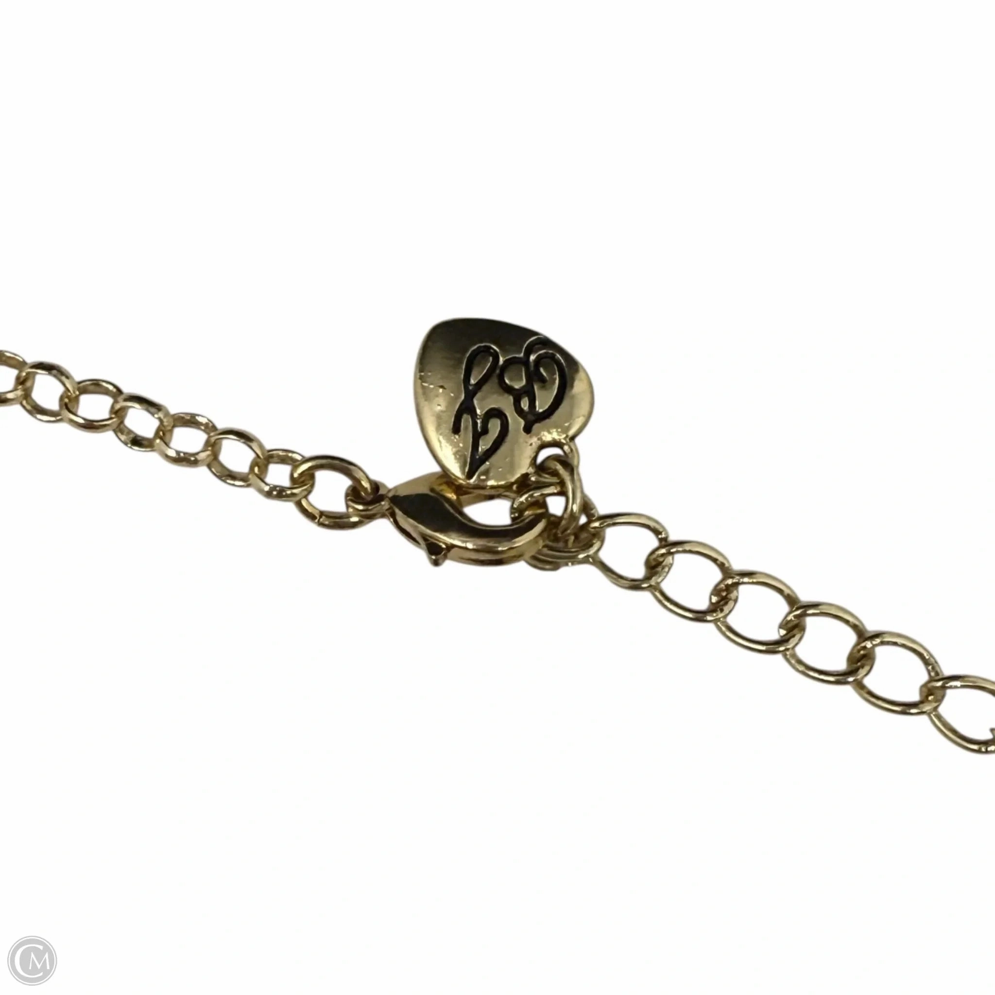 Gold-Tone Flower and Crystal Lariat Necklace By Betsey Johnson