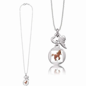 Herzengel Necklace Horse Symbol (Strength)