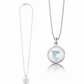 Herzengel Necklace with Glass Lens Dolphin Symbol (Freedom)