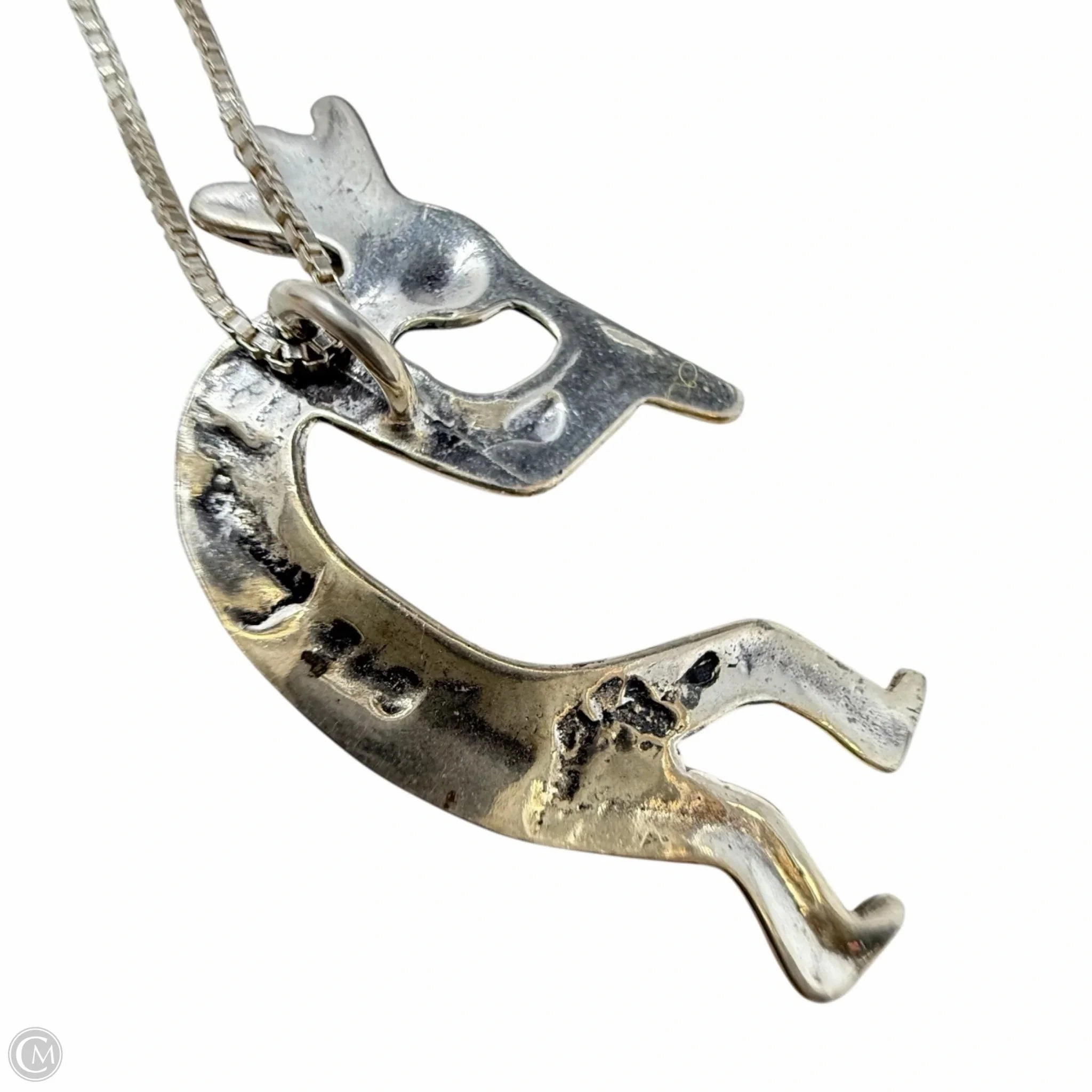 Italian Sterling Silver Kokopelli Pendant Necklace By Unbranded
