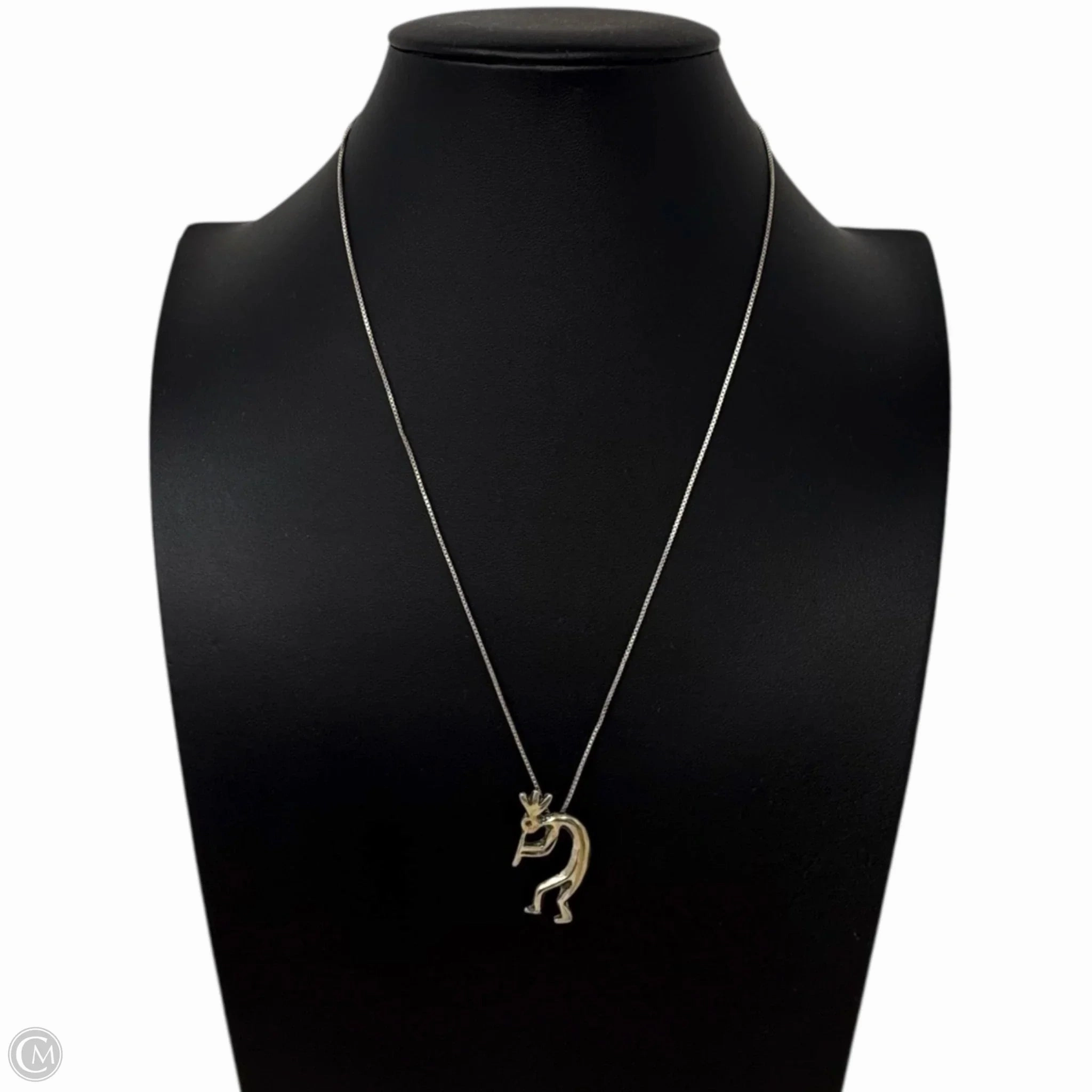 Italian Sterling Silver Kokopelli Pendant Necklace By Unbranded