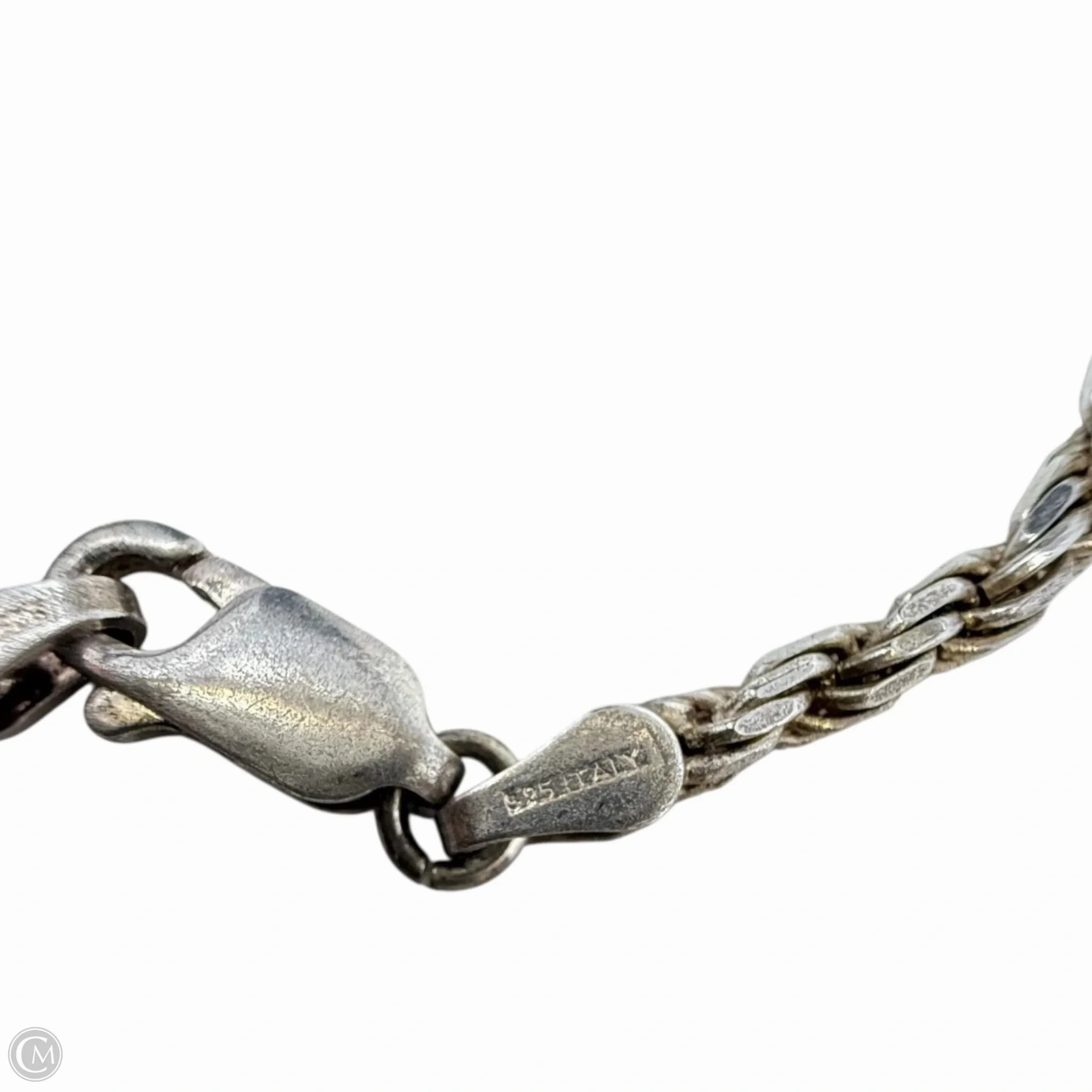 Italian Sterling Silver Rope Chain Necklace