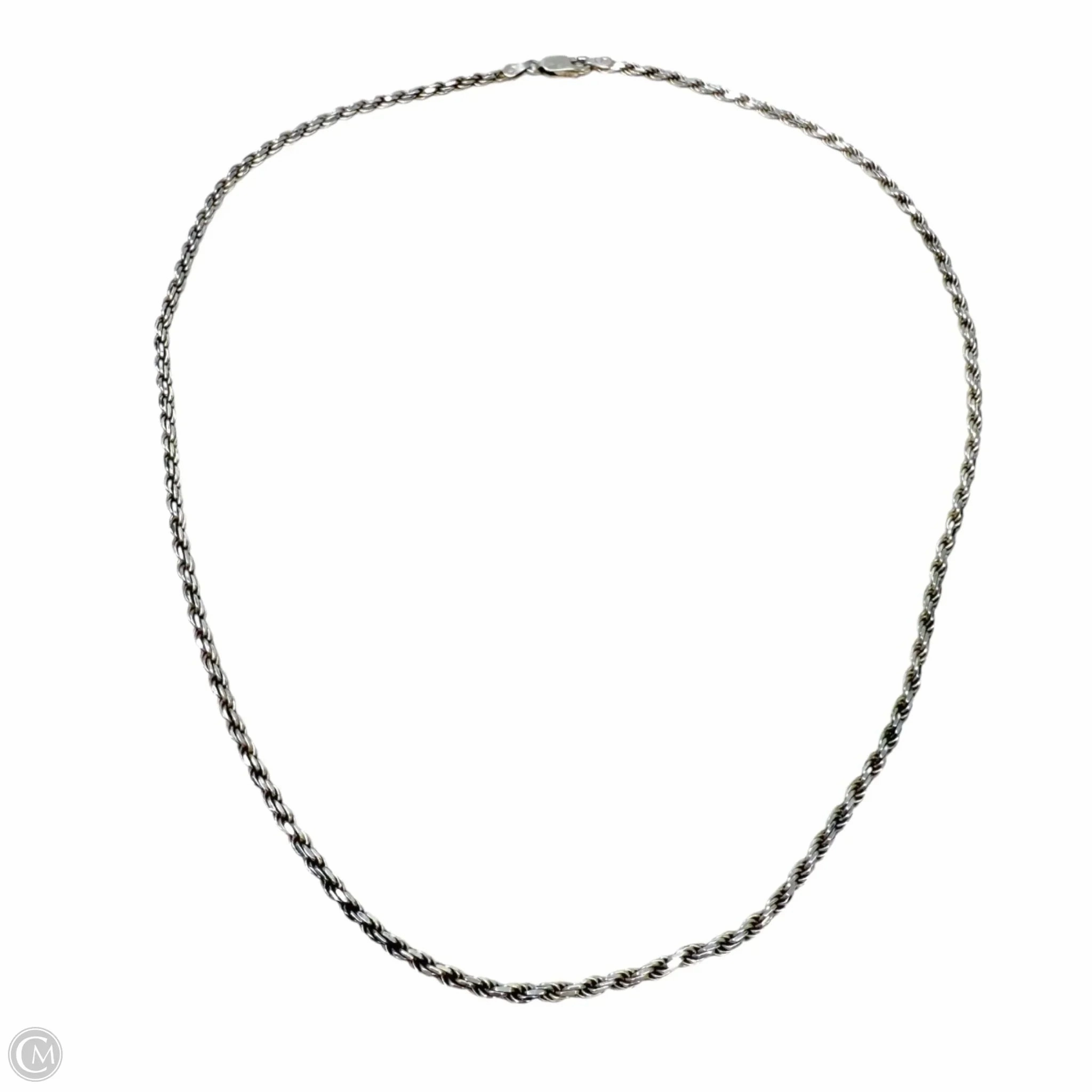 Italian Sterling Silver Rope Chain Necklace