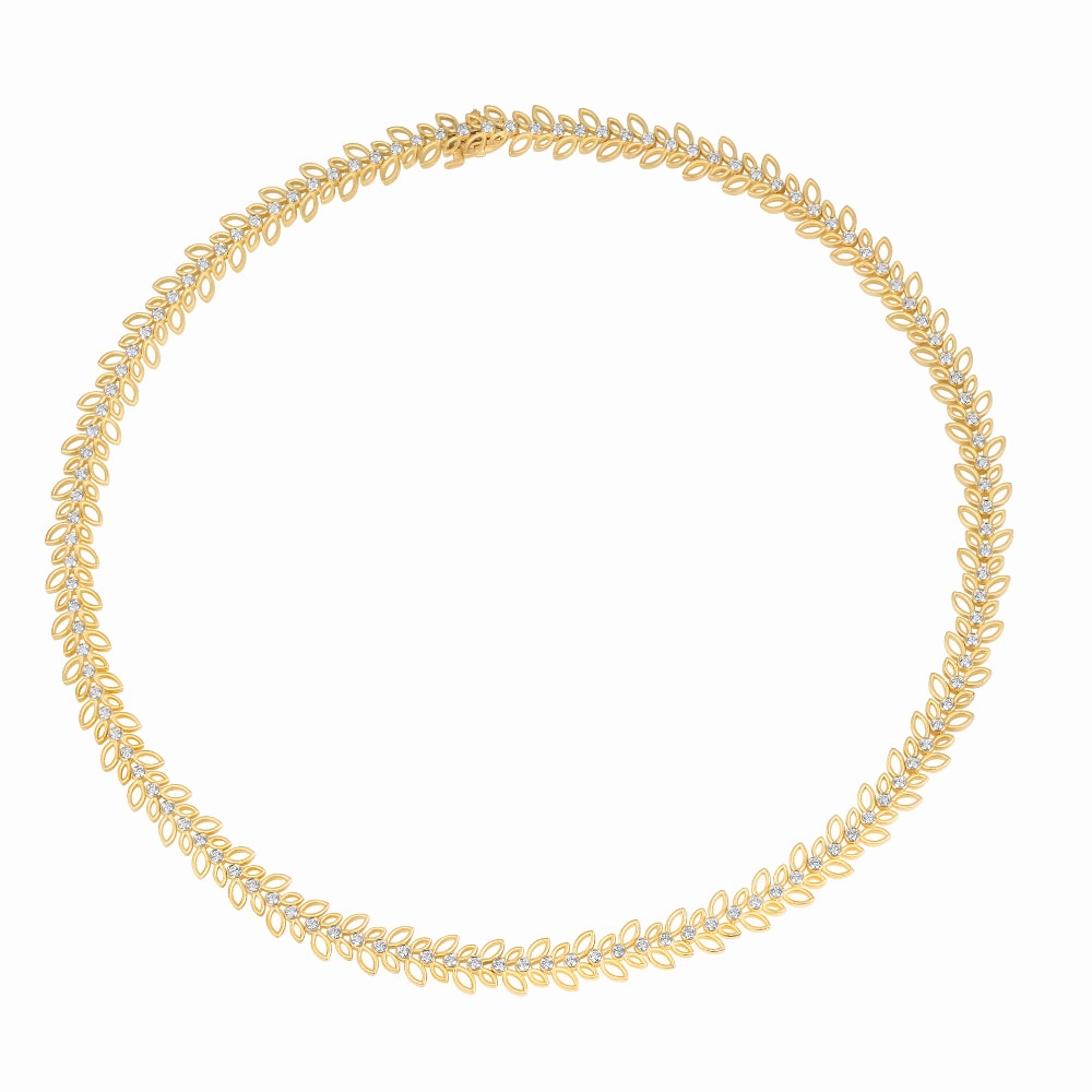 Jack Kelge Open Leaves Diamond Necklace
