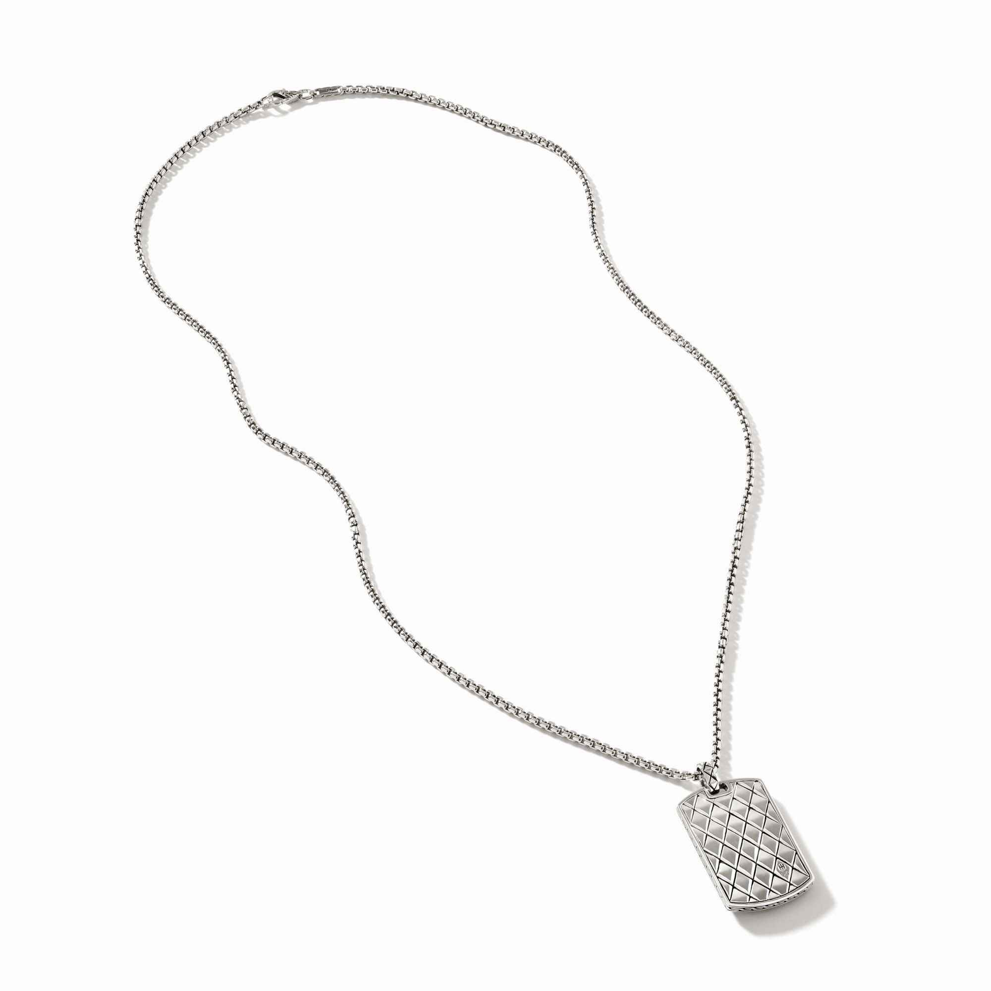 John Hardy Legends Naga Dog Tag Necklace