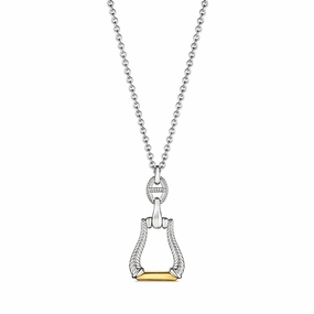 Judith Ripka Vienna Stirrup and Link Necklace
