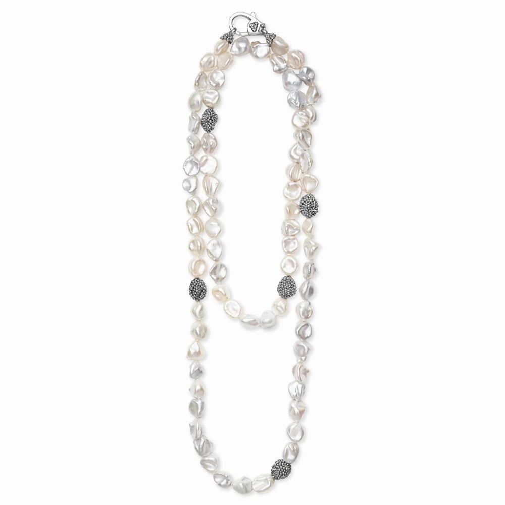 Lagos Luna Keshi Pearl Necklace, 34"