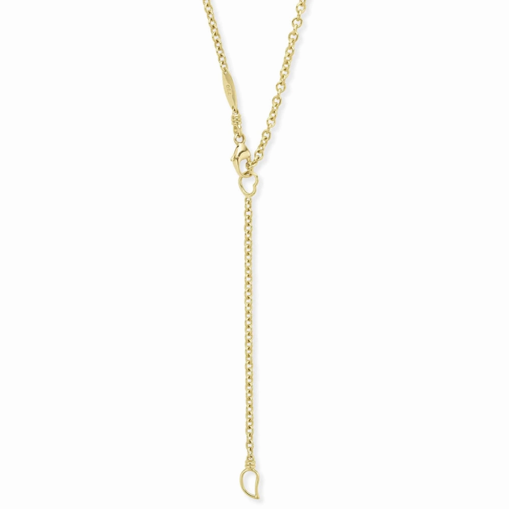 Lagos Meridian 18k Gold Diamond Circle Pendant Necklace