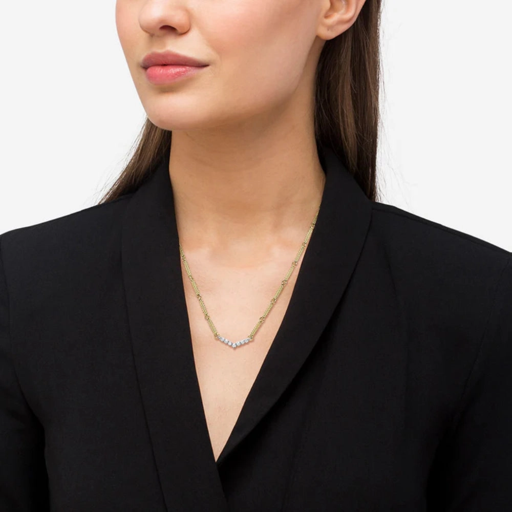 Lagos Superfine Diamond Station Necklace