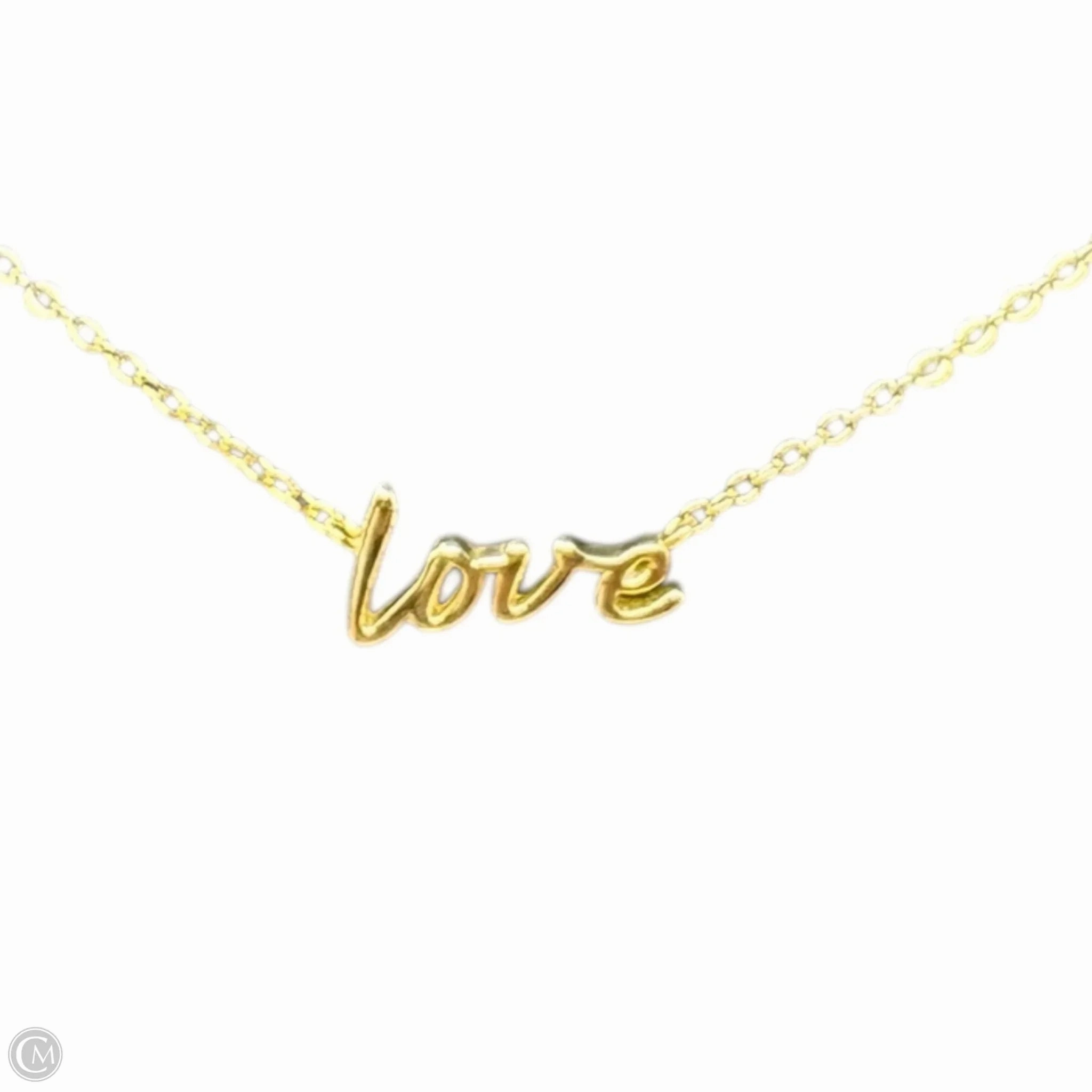 Love Pendant Necklace Sterling Silver Unbranded