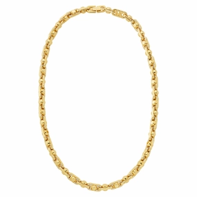 Michael Kors Gold Plated Brass Astor Link Pave 16" Chain