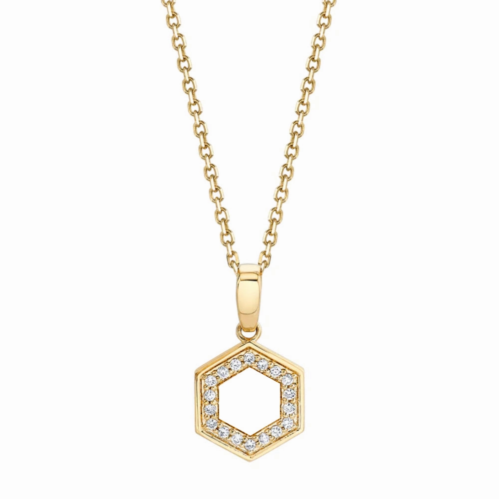 Michael M. Mini Hex Pendant Necklace