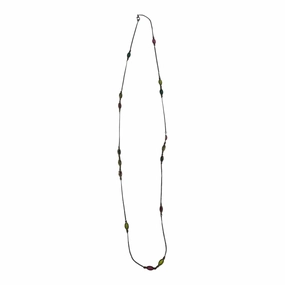 Necklace Chain By Clothes Mentor In Green & Pink