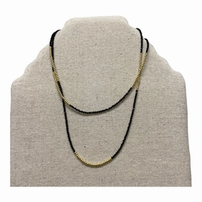 Necklace Chain  In Black & Gold