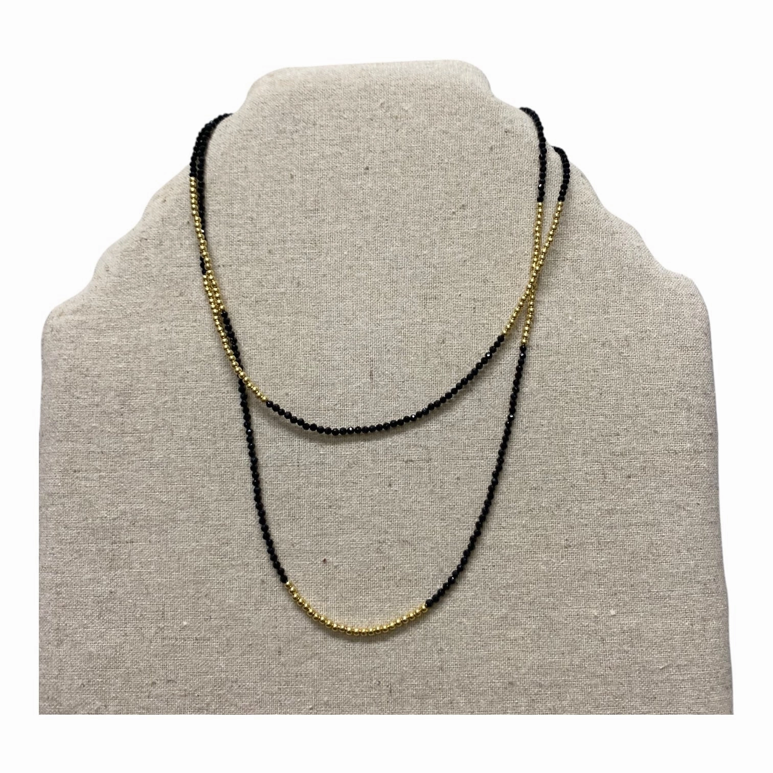 Necklace Chain  In Black & Gold