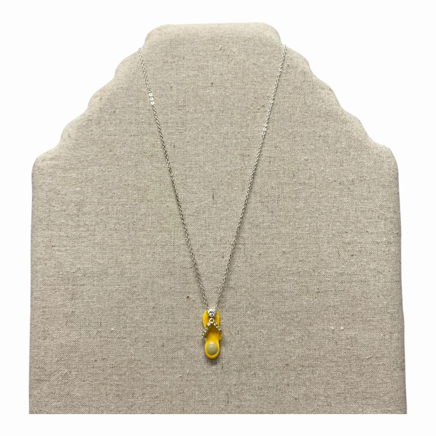 Necklace Charm By Cme In Silver & Yellow