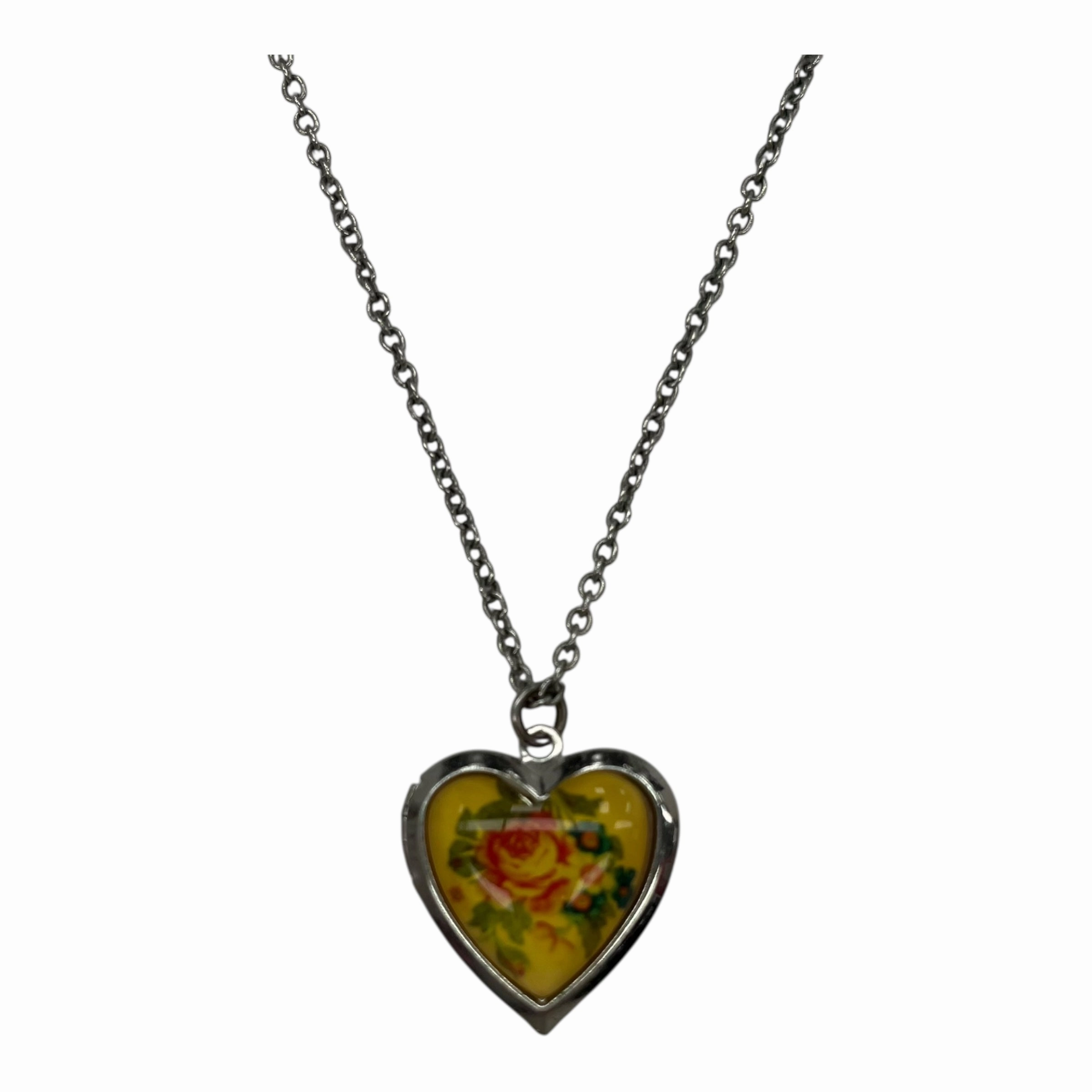 Necklace Charm By Cmf In Floral Print