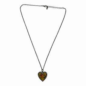 Necklace Charm By Cmf In Floral Print
