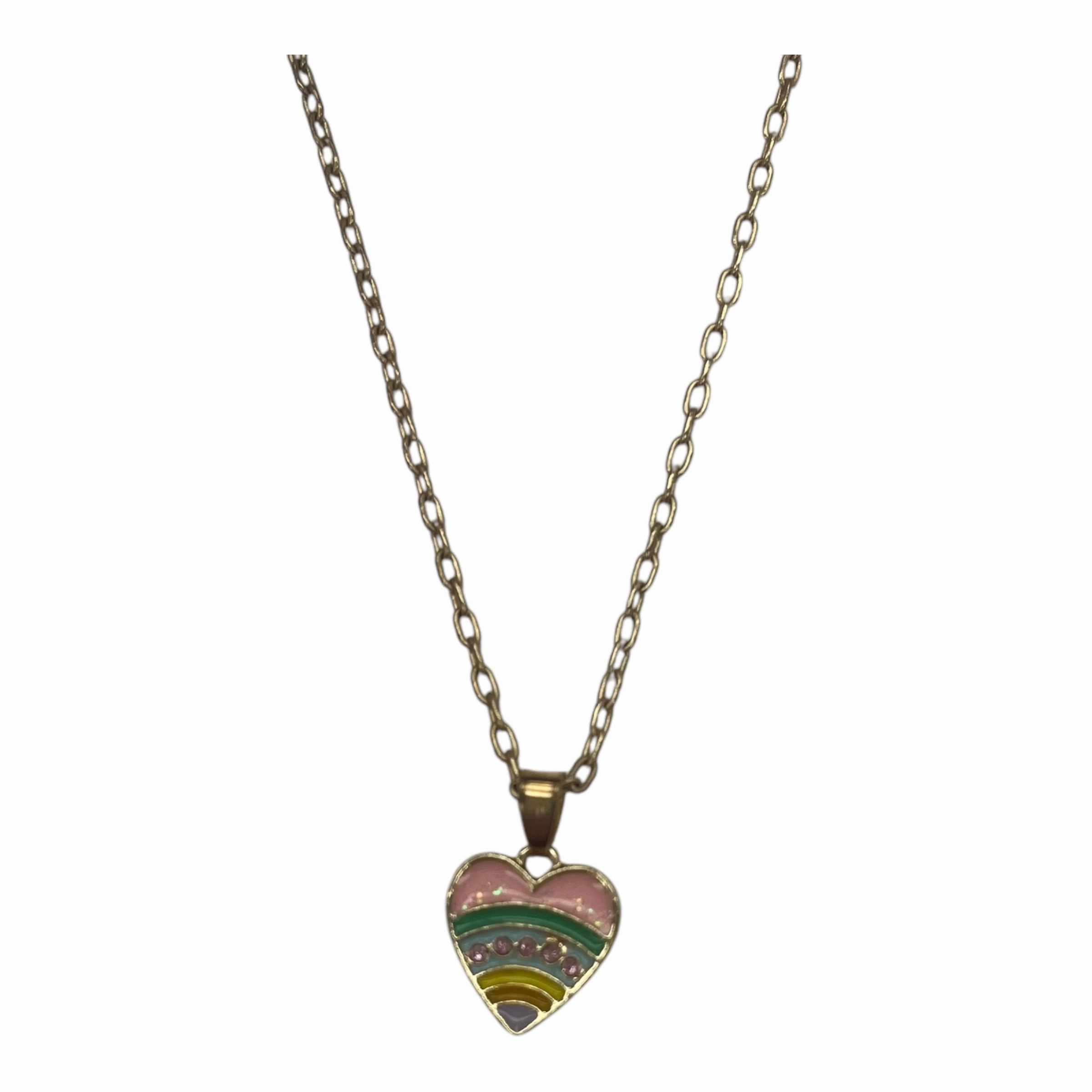 Necklace Charm By Cmf In Gold & Pink