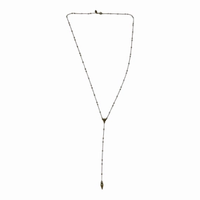 Necklace Lariat & Y-Drop By Clothes Mentor In Gold