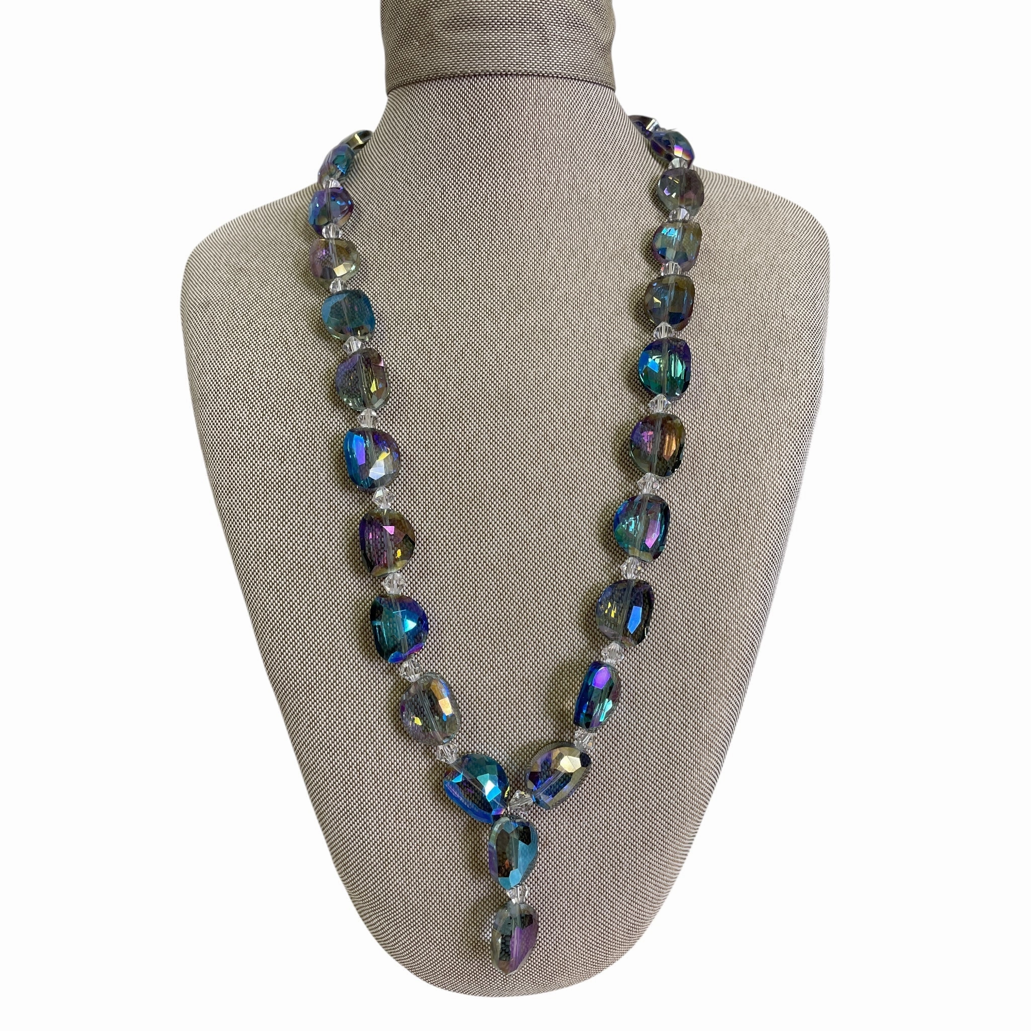 Necklace Lariat & Y-Drop By Cme In Blue