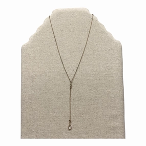 Necklace Lariat & Y-Drop  In Bronze