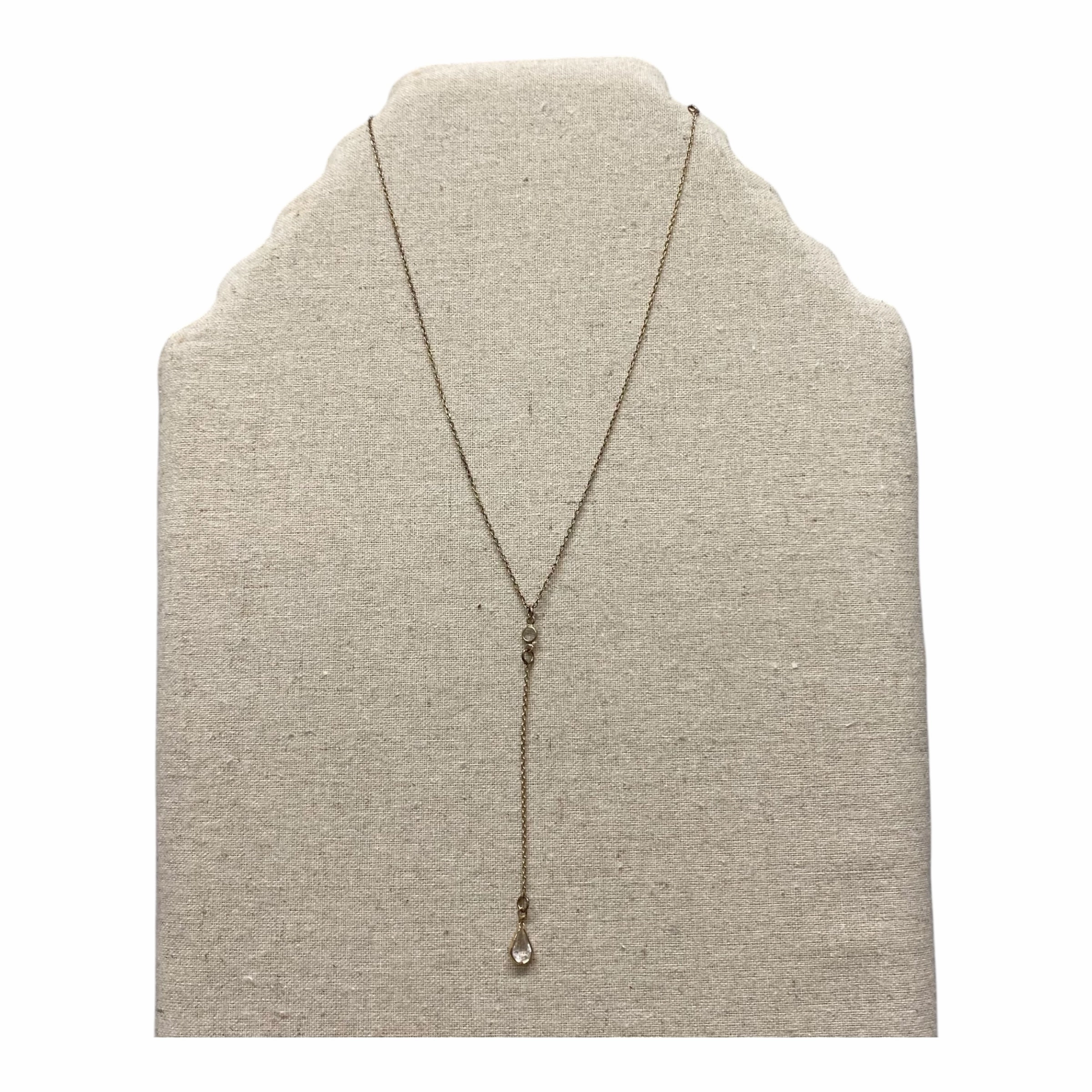Necklace Lariat & Y-Drop  In Bronze