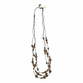 Necklace Layered By Charming Charlie In Gold & Orange