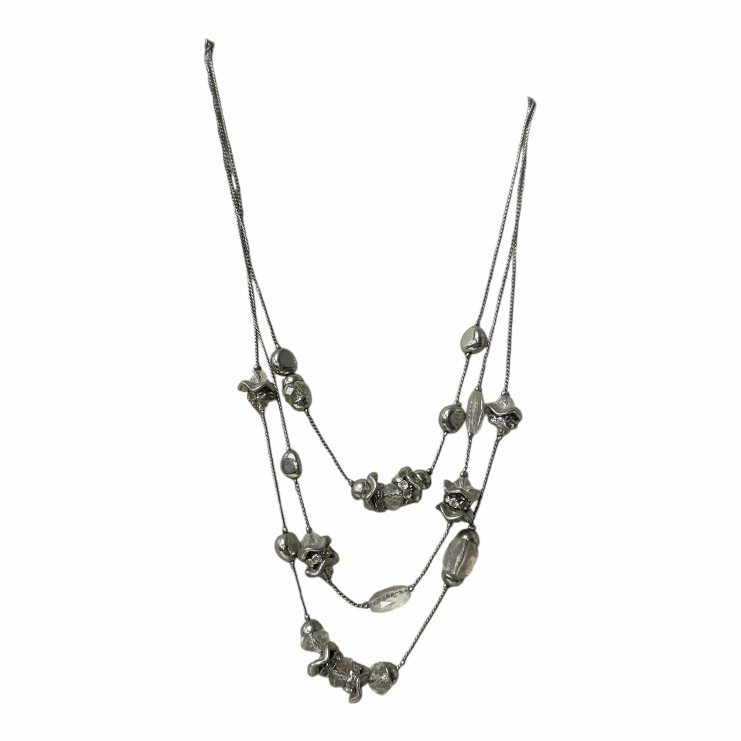 Necklace Layered By Chicos In Silver