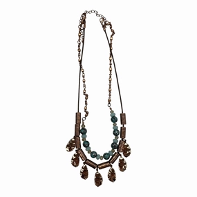 Necklace Layered By Clothes Mentor In Blue & Brown