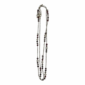 Necklace Layered By Clothes Mentor In Gold & Red
