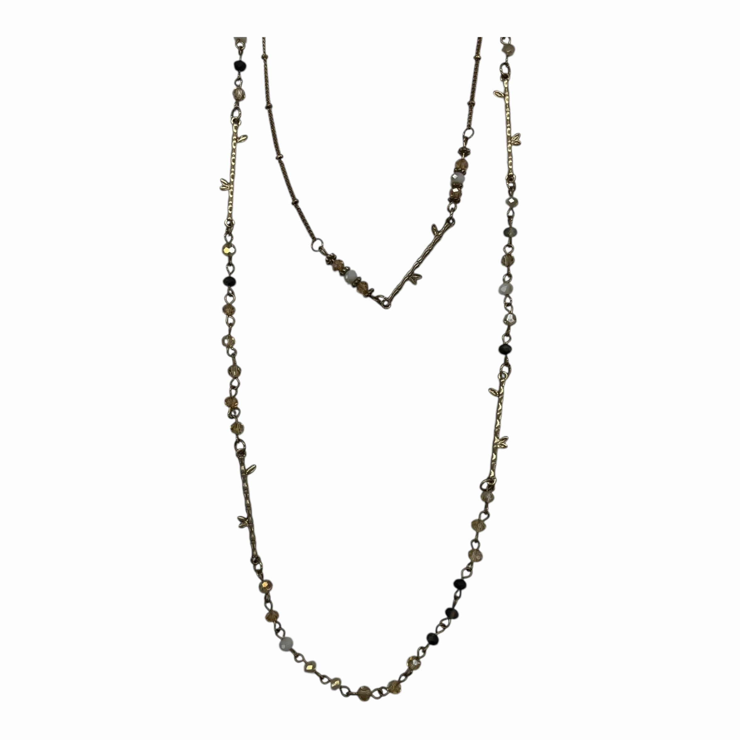 Necklace Layered By Clothes Mentor In Gold