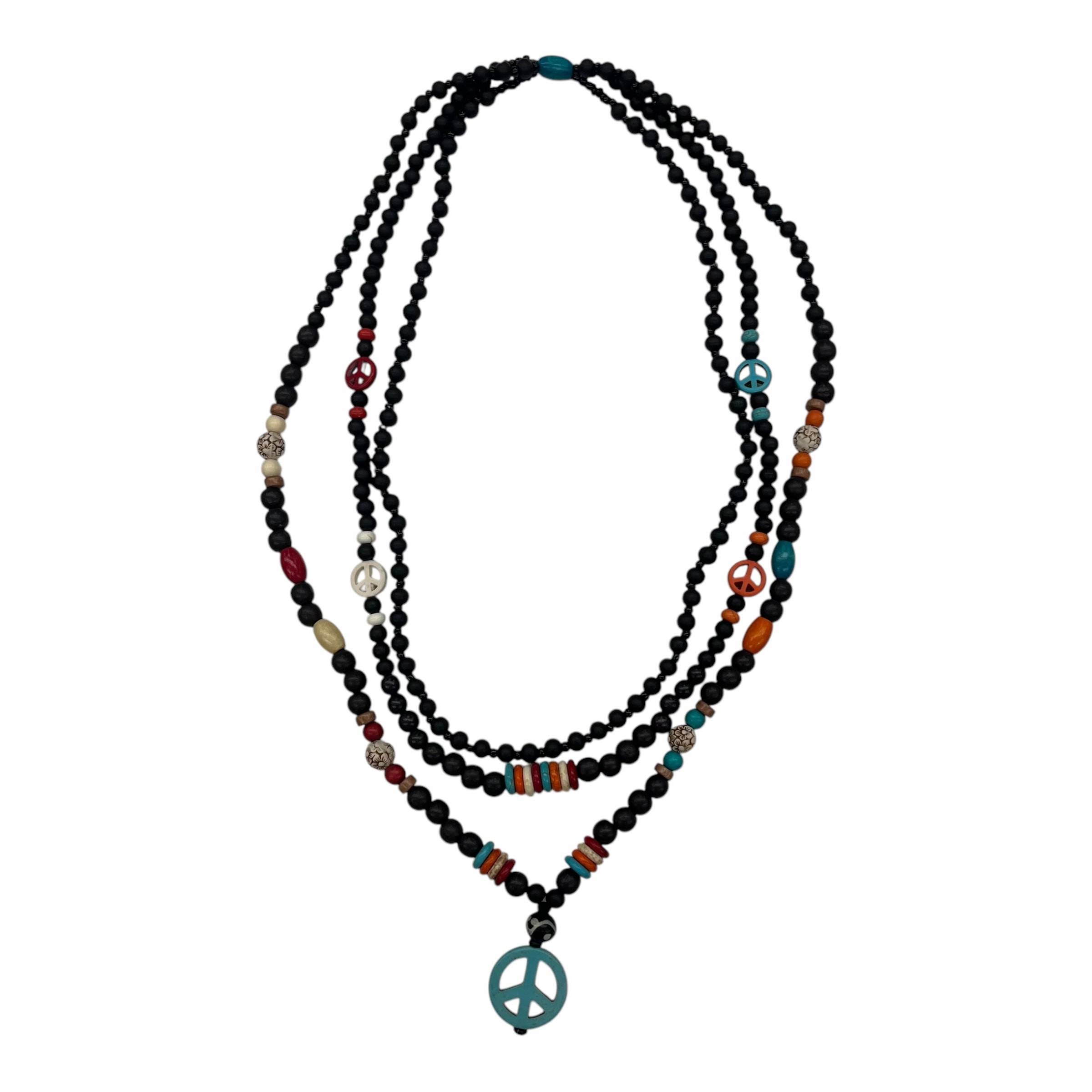 NECKLACE LAYERED by  CME In BLACK