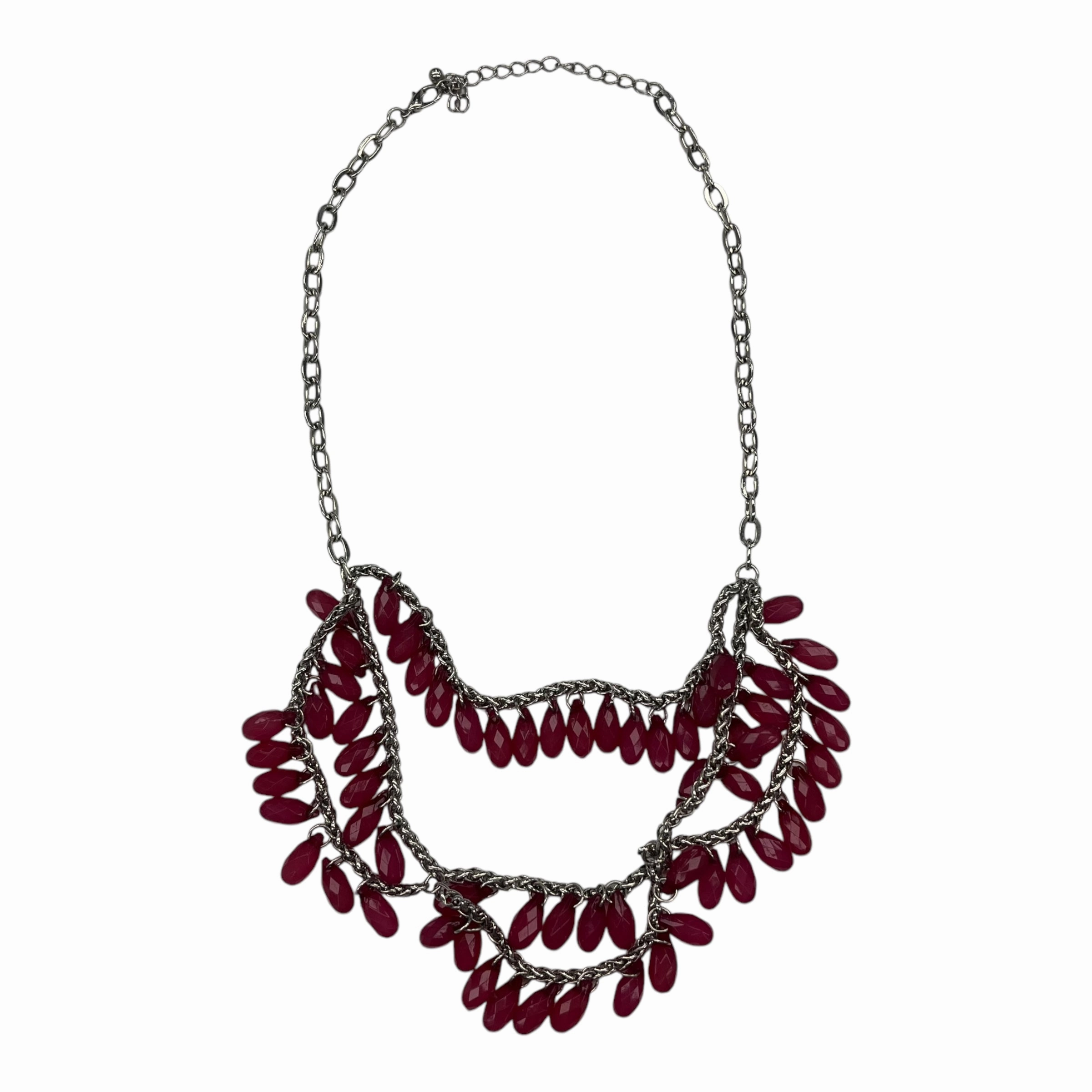 Necklace Layered By Cmf In Pink & Silver
