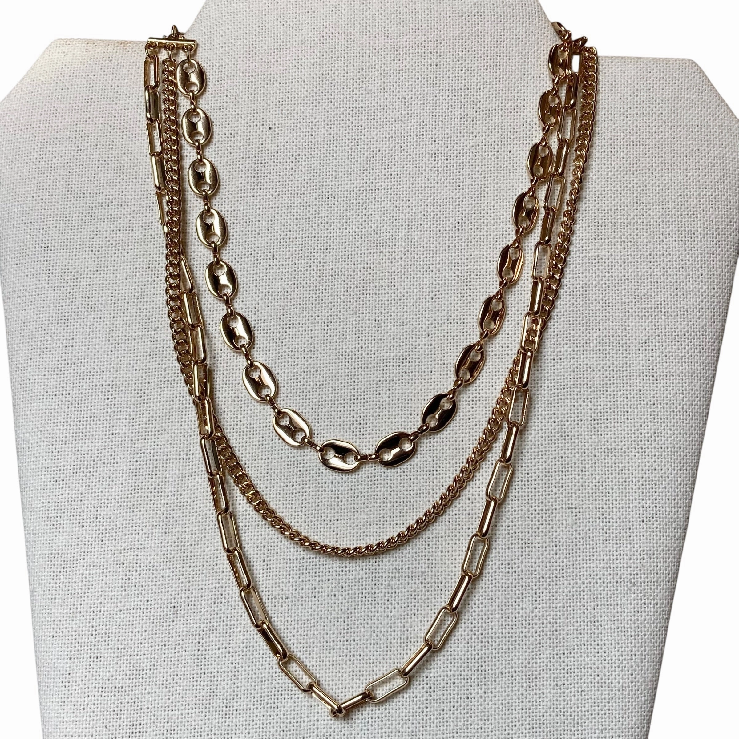 Necklace Layered By Express In Gold
