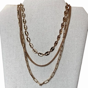 Necklace Layered By Express In Gold
