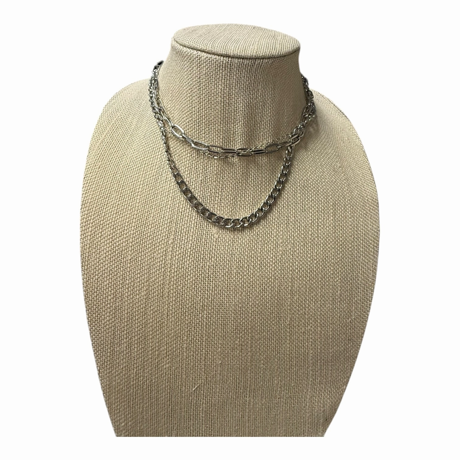 Necklace Layered By Express In Silver