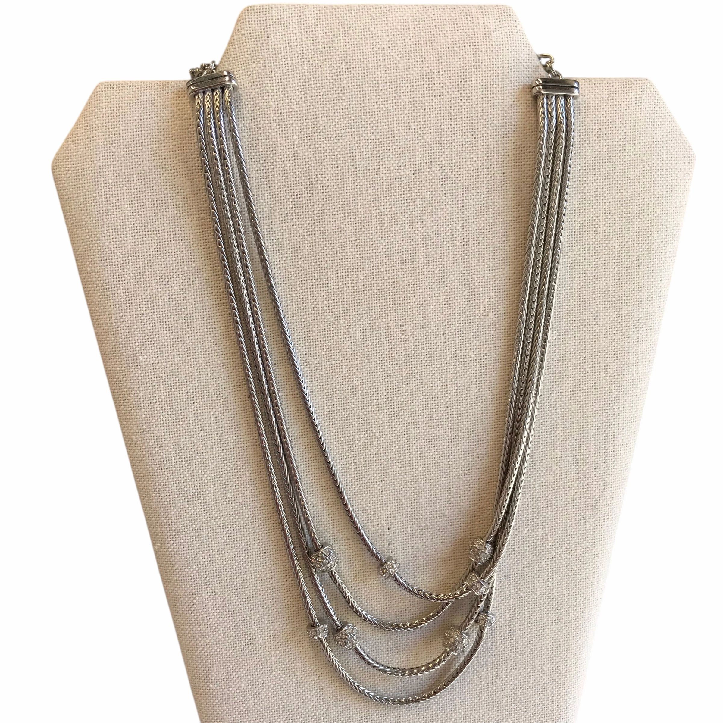 Necklace Layered By Premier Designs In Silver
