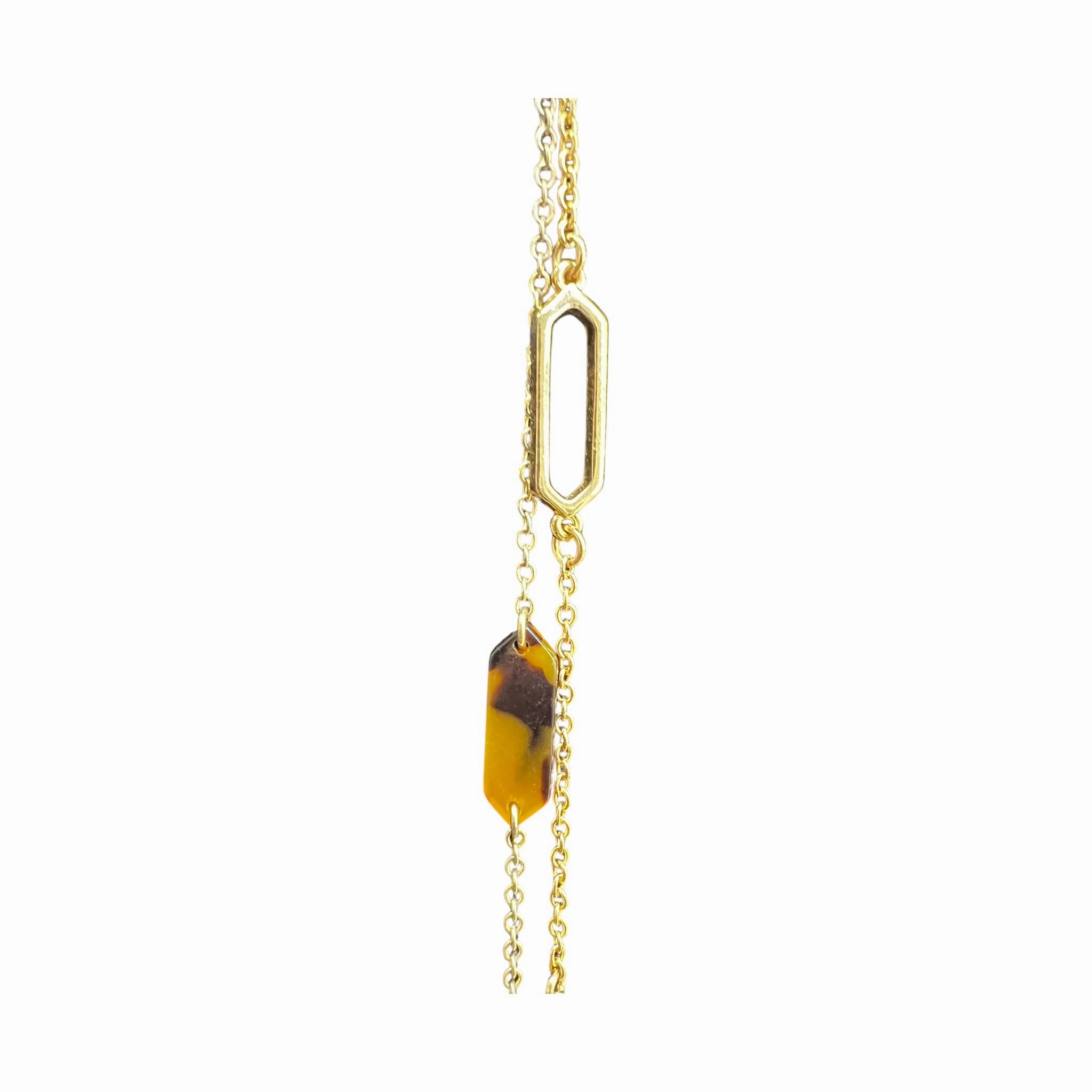 Necklace Layered By Ralph Lauren In Brown & Gold