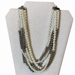 Necklace Layered By White House Black Market In White