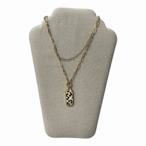 Necklace Layered  In Animal Print