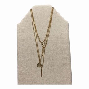 Necklace Layered  In Gold