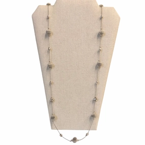 Necklace Layered In Silver