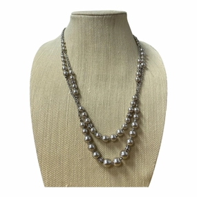 Necklace Layered  In Silver
