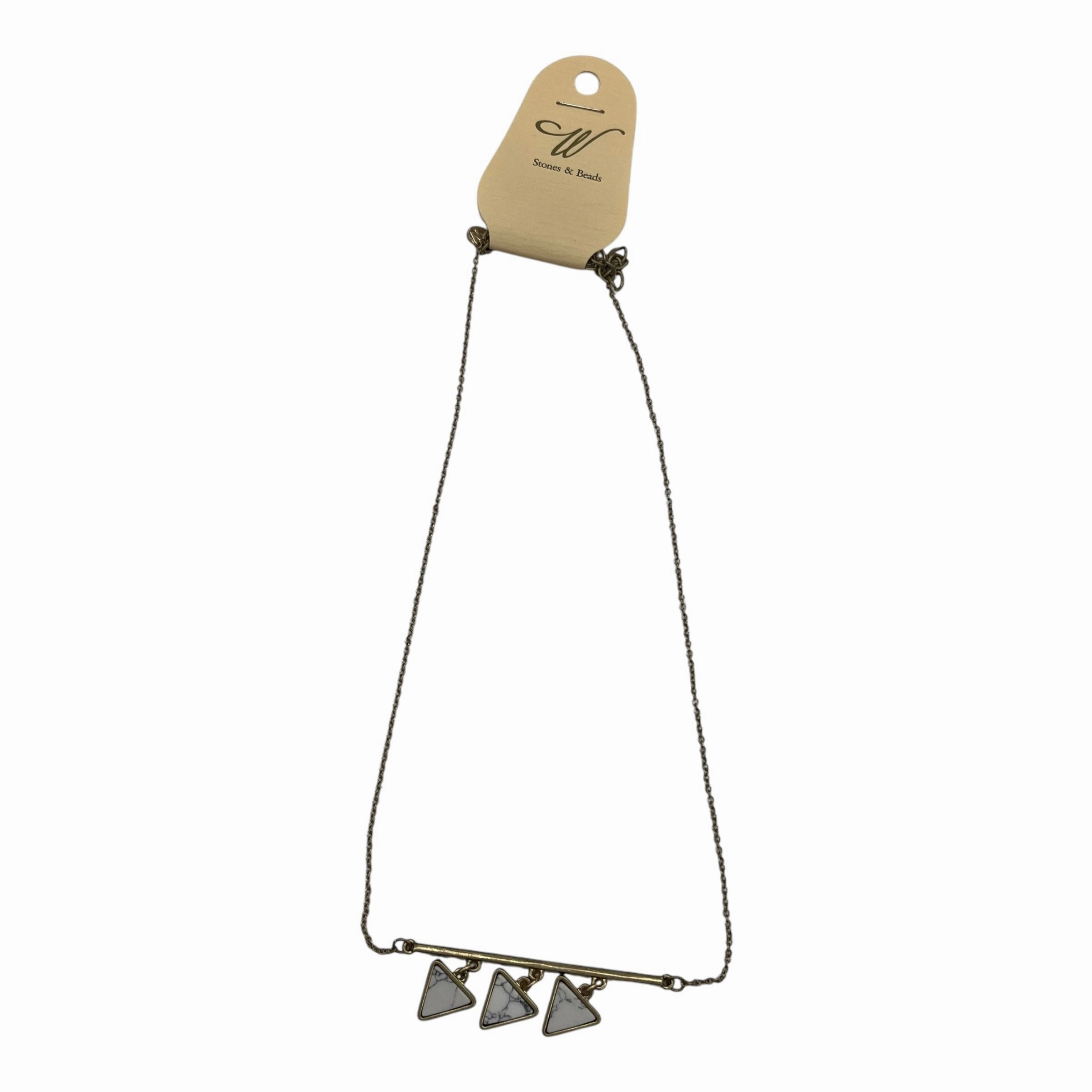 NECKLACE OTHER by    CLOTHES MENTOR In GOLD & WHITE
