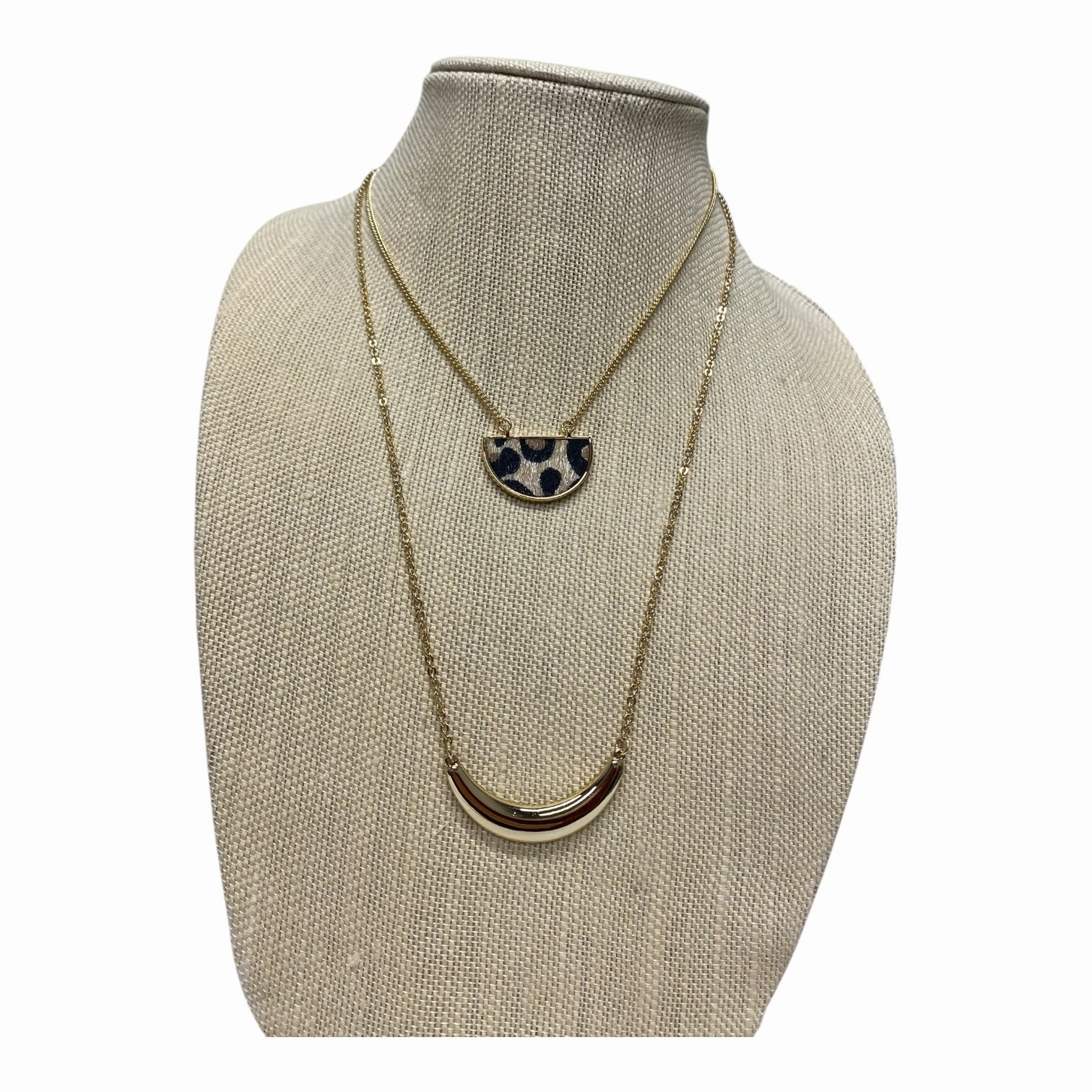 Necklace Other By Express In Brown & Gold