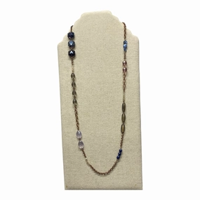 Necklace Other By Lia Sophia In Blue & Pink