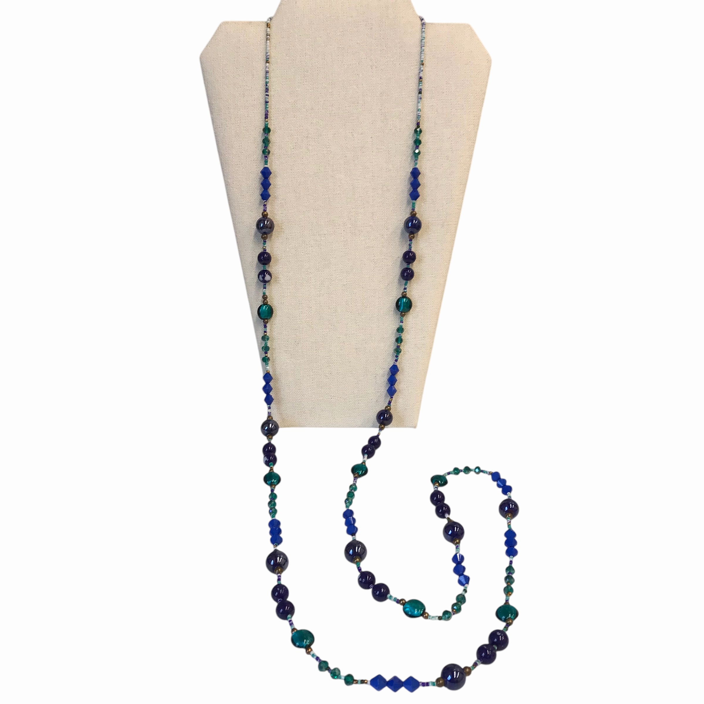 Necklace Other In Blue & Green