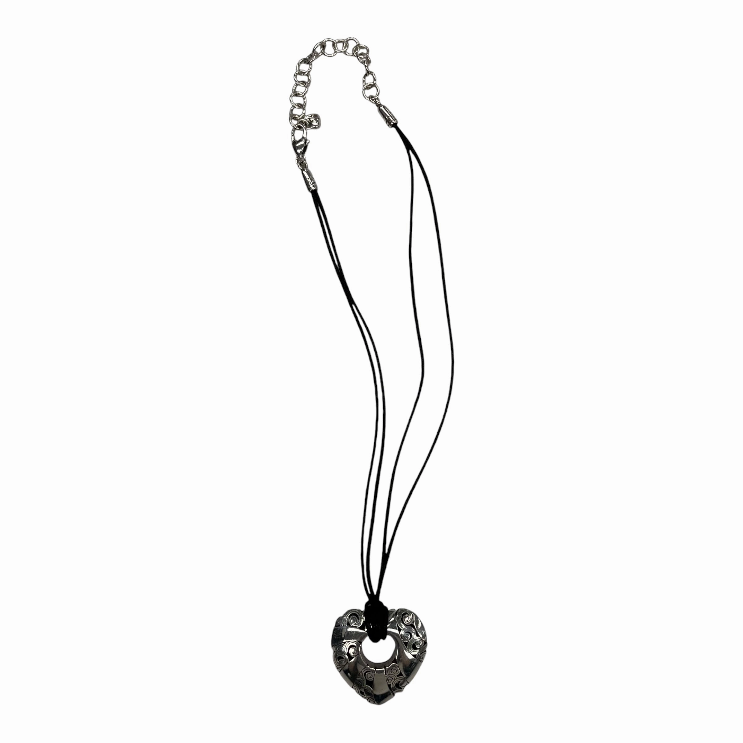 Necklace Pendant By Brighton In Black & Silver