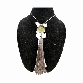 Necklace Pendant By Chicos In Silver